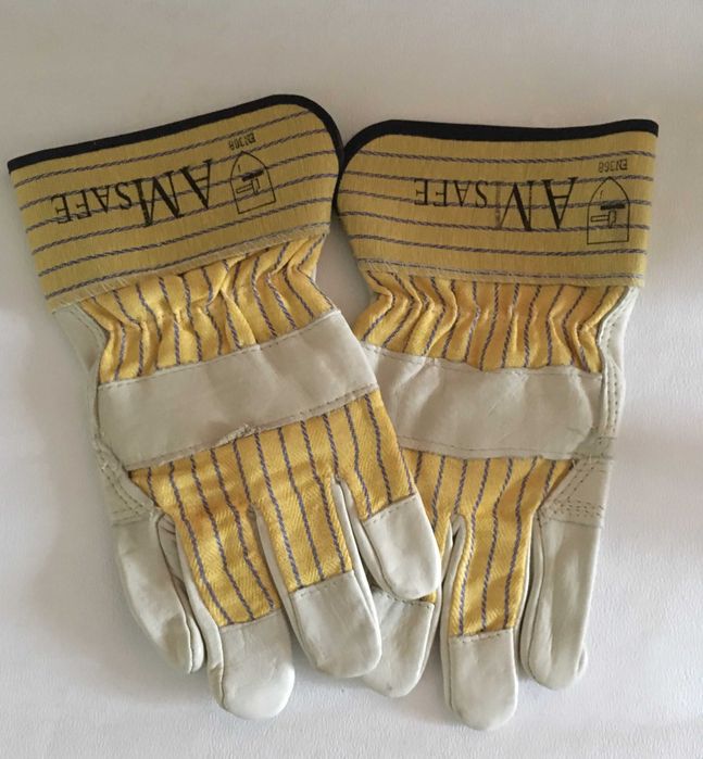 (перчатки) Рукавиці робочі, "AM SAFE" шкіряні долоні