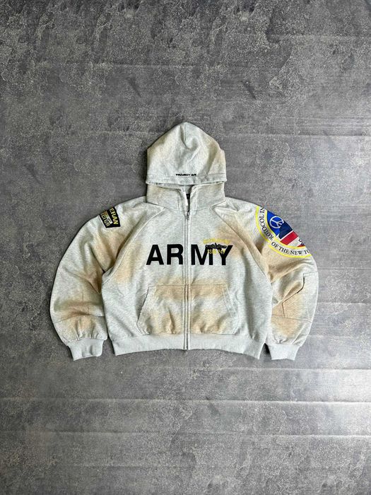 Project G/R GR Grailz hoodie кофта худи сіра худі grey distressed