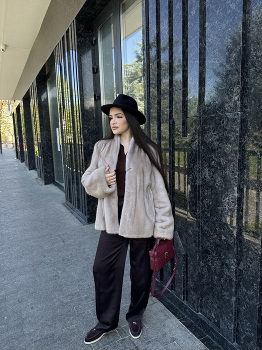 Норкова шуба люкс якості