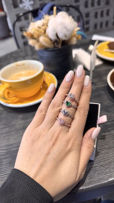 Каблучки Пандора Pandora сердечки