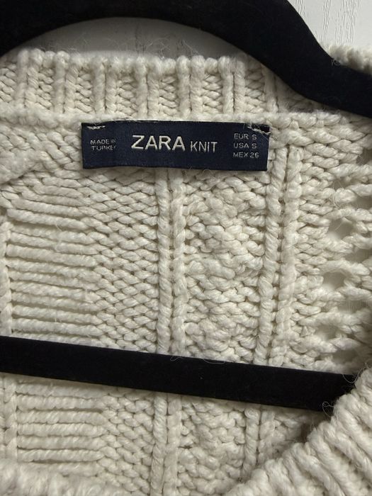 Sweter zara frędzle