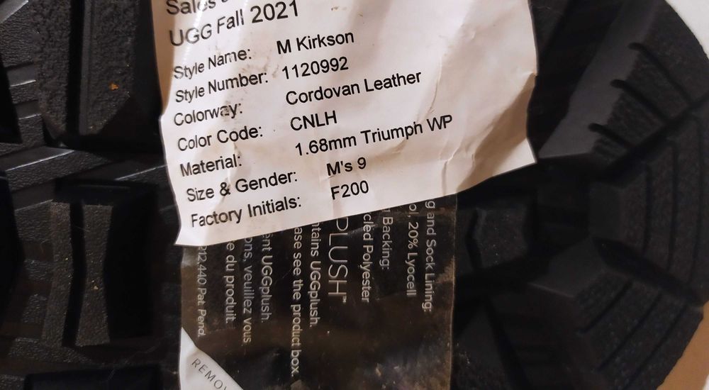 Ботинки зима водонепроницаемые UGG Kirkson, кожа/ мех, оригинал.