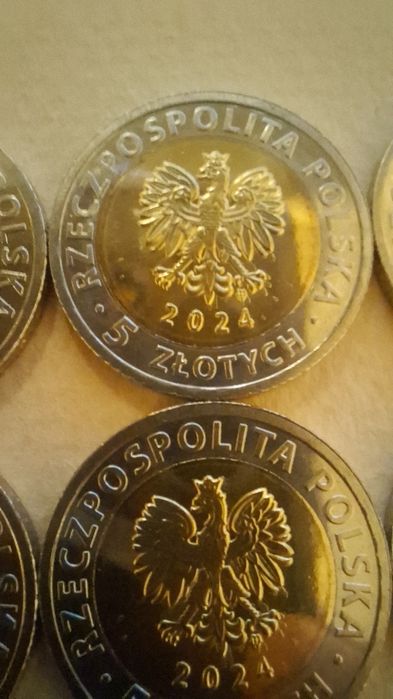 5 zł z 2024 wada stempla