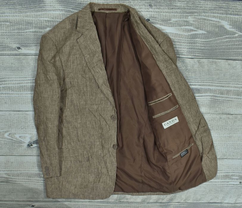 Canada 100% Lniana Marynarka Męska / 50