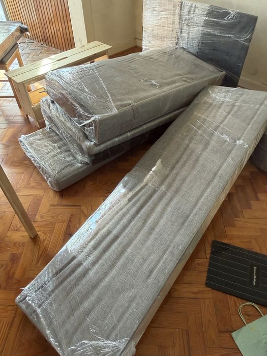 Sofá Cinzento Escuro - Tecido IKEA KIVIK