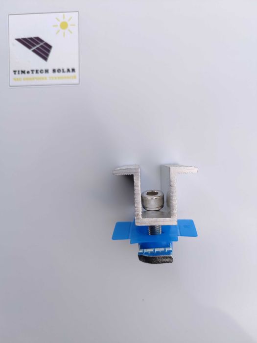 Комплекти кріплення /прижими для сонячних панелей крайні /міжпанельні.