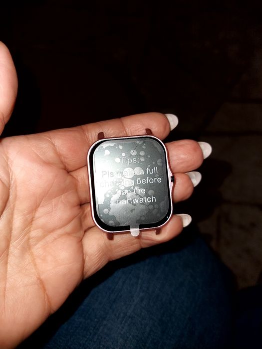 Smartwatch rosa novo