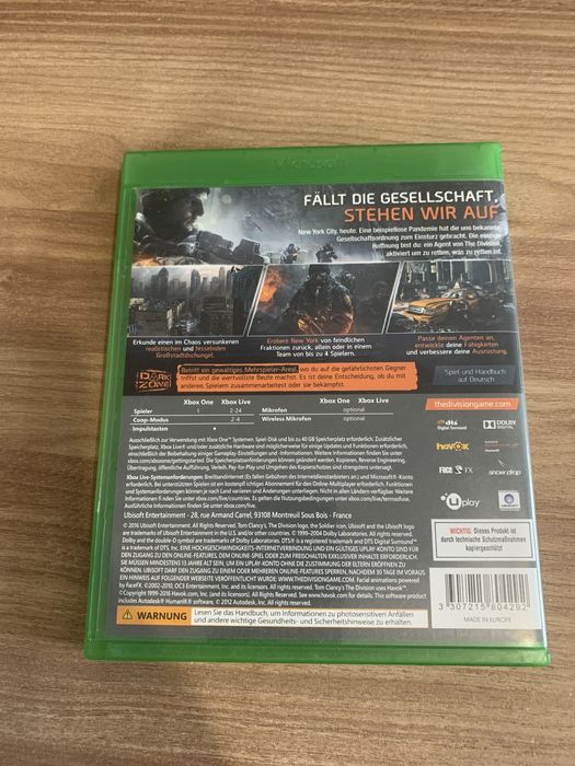 Tom clancis the division для xbox