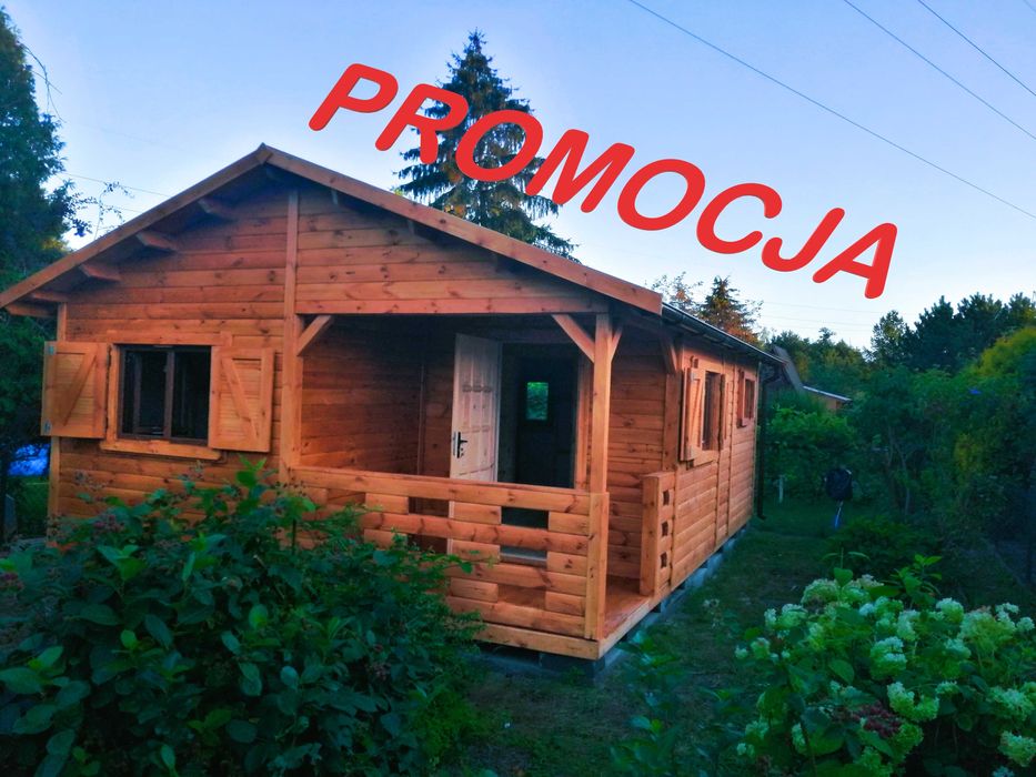 domek drewniany,ogrodowy,5mx7m,szkieletowy,letniskowy,parterowy,35m2