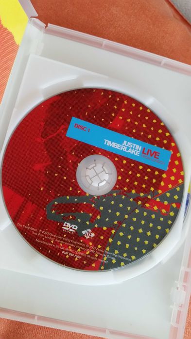 JUSTIN TIMBERLAKE - Live From London (2003 Zomba) dvd + cd