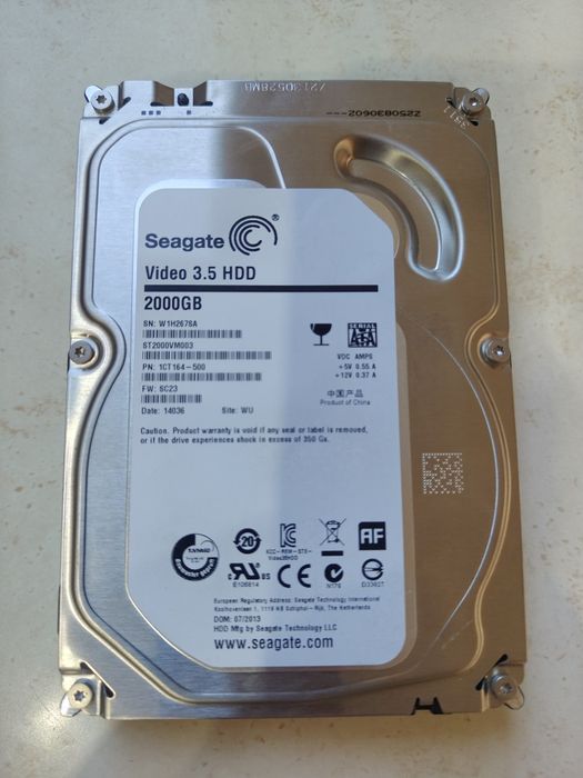 Dysk do pracy ciągłej 2TB Seagate ST2000