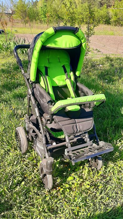 Коляска 2 в 1 синяя