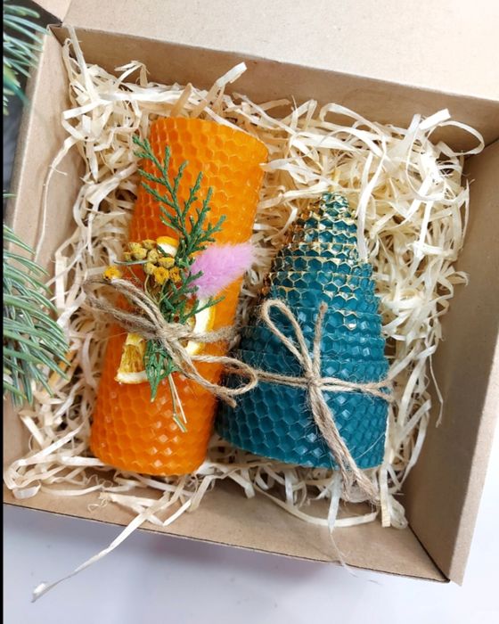 Корпоративні подарункові свічки на новорічні свята