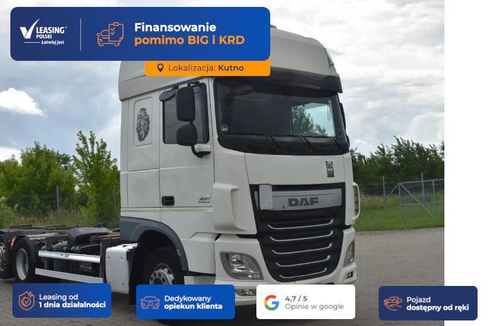 DAF XF 440  KUTNO [14389] EURO 6, rama BDF, klimatyzacja postojowa