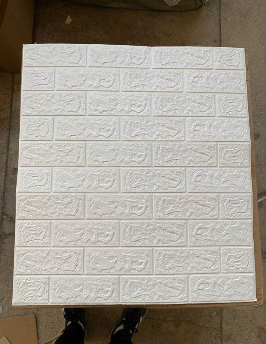 Акція! Біла цегла, самоклеючі 3д панелі, самоклейка, шпалери, декор