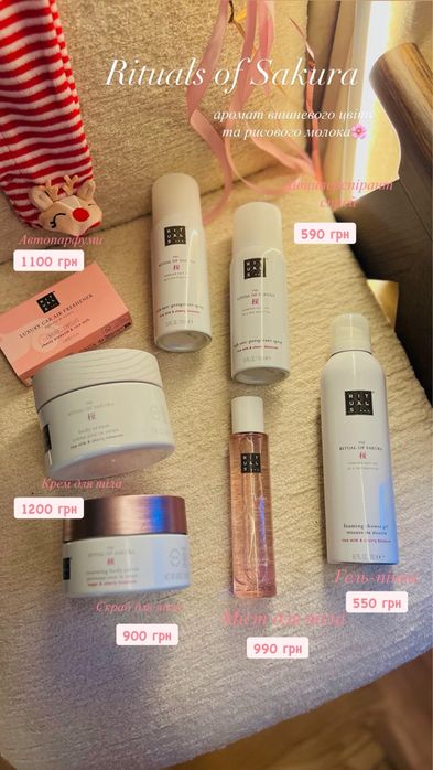 Набір подарунковий Рітуалс Rituals Karma Ayurveda Sakura