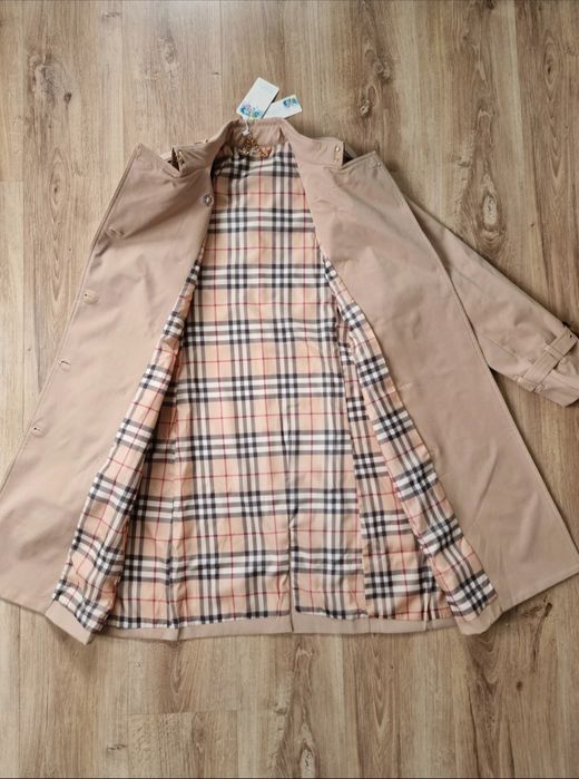 Nowy Beżowy trench a'la burberry 42