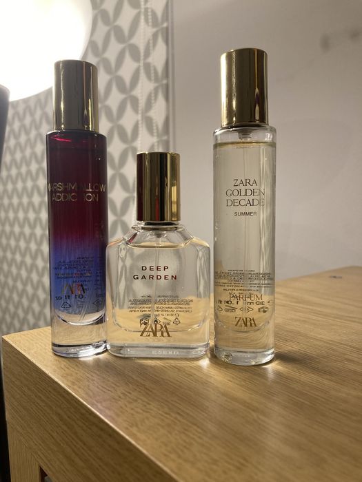 Zara perfumy 3 sztuki za 100 zł.