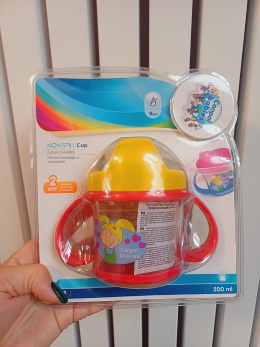 Kubek niekapek 9 miesięcy + Canpol babies Nowy