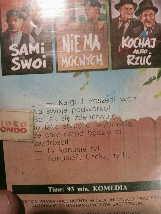 Kaseta VHS Nie ma Mocnych