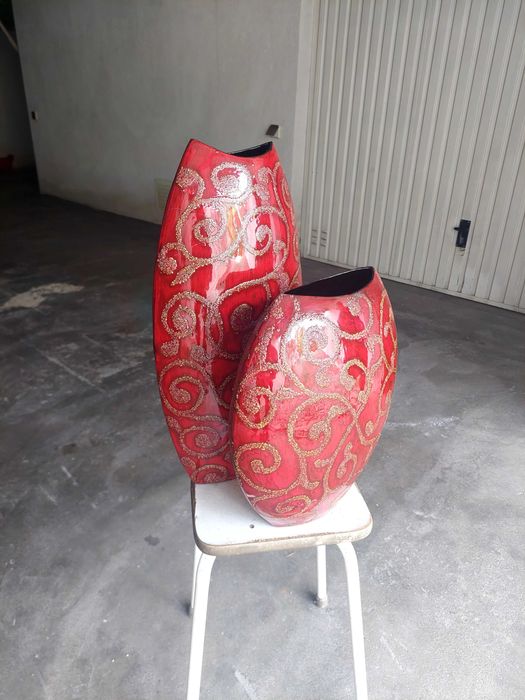 Vasos decorativos em resina