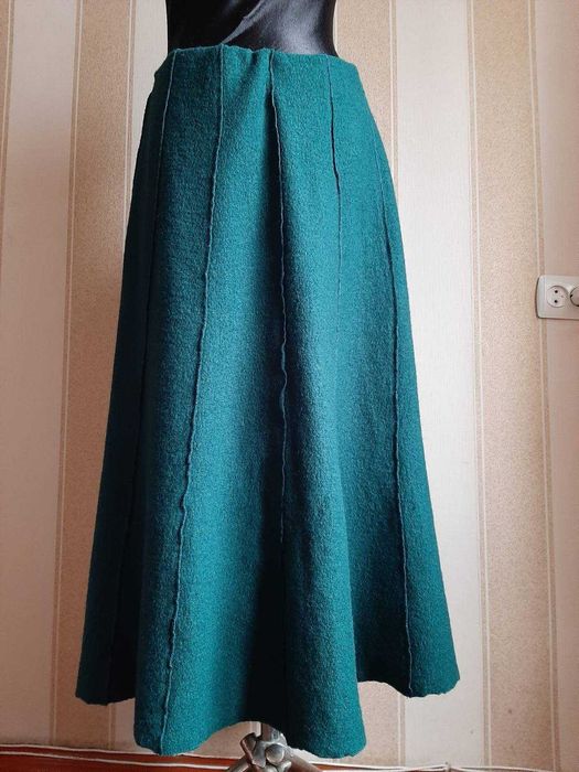 Спідниця міді\максі, НОВА, демі. 100% вовна.