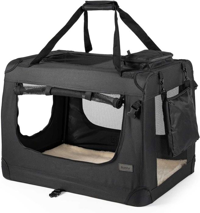 Dibea  Torba do Transportu Psów Xl  Czarna  82X58X58 cm, Czarny
