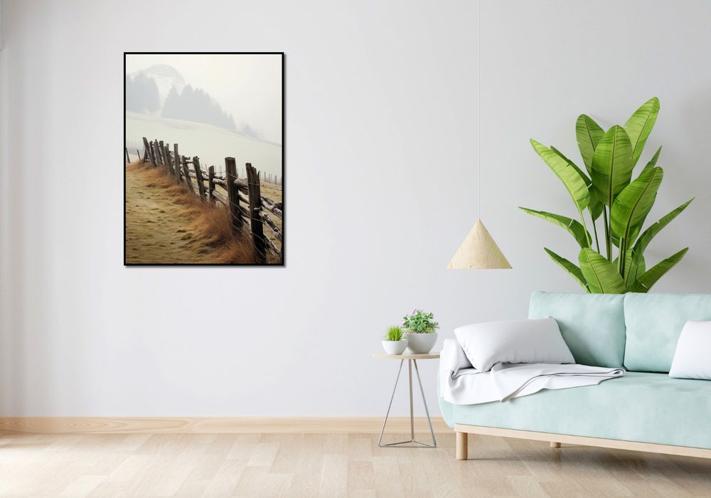 Plakat 75x100cm Spowity Mgłą