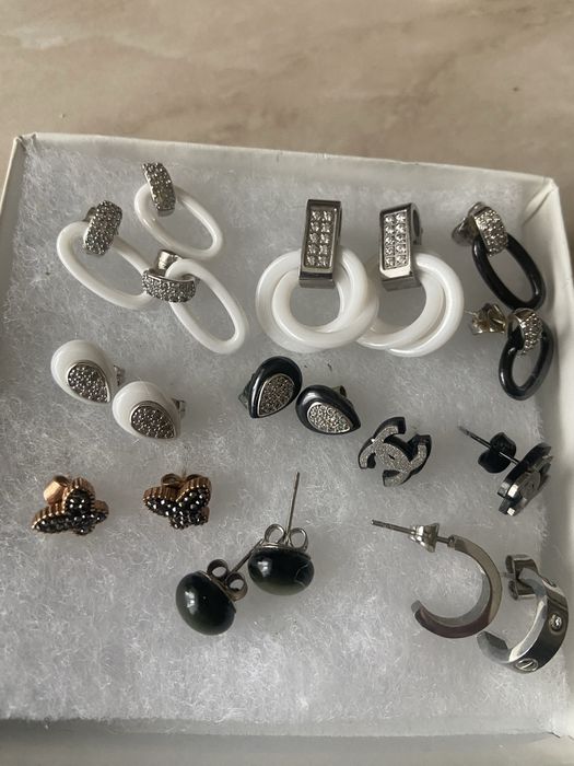 Серьги разные с керамики