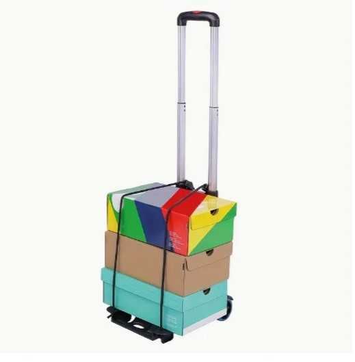 Складний візок для покупок телескопічною ручкою тачка тачянка алюміній