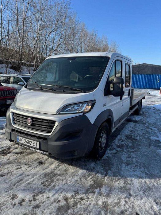 Автовоз Fiat Ducato 2015 3.0 multijet з платформою та дубль-кабіною