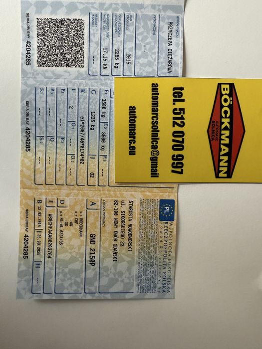 Boeckmann 6.20x2,40m dluga przyczepa skrzyniowa