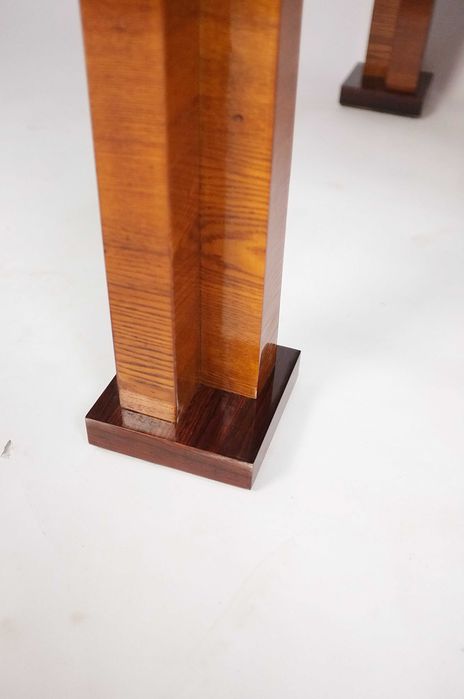 POLSKI MODERNIZM lat 20stych, stół z krzesłami, art deco, palisander
