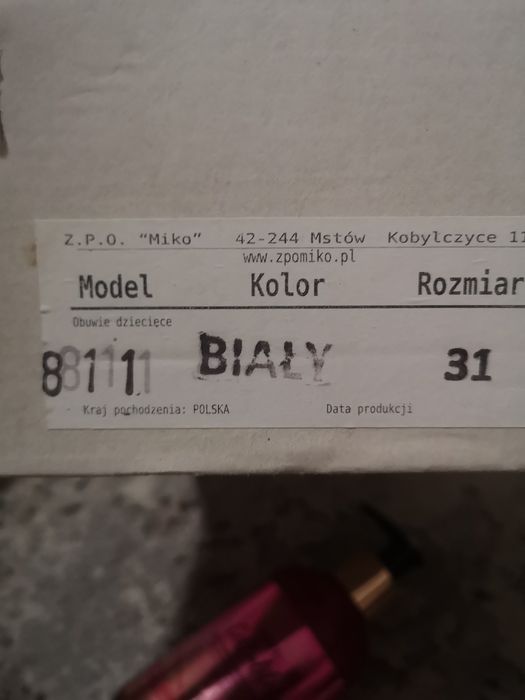 Buty komunijne dla dziewczynki