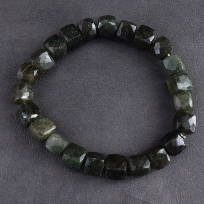 Pulseira de Contas Facetadas de Quartzo Rutilo Genuíno 132 Quilates