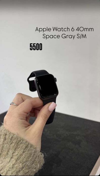 Apple Watch 6 40mm Space Gray S/M