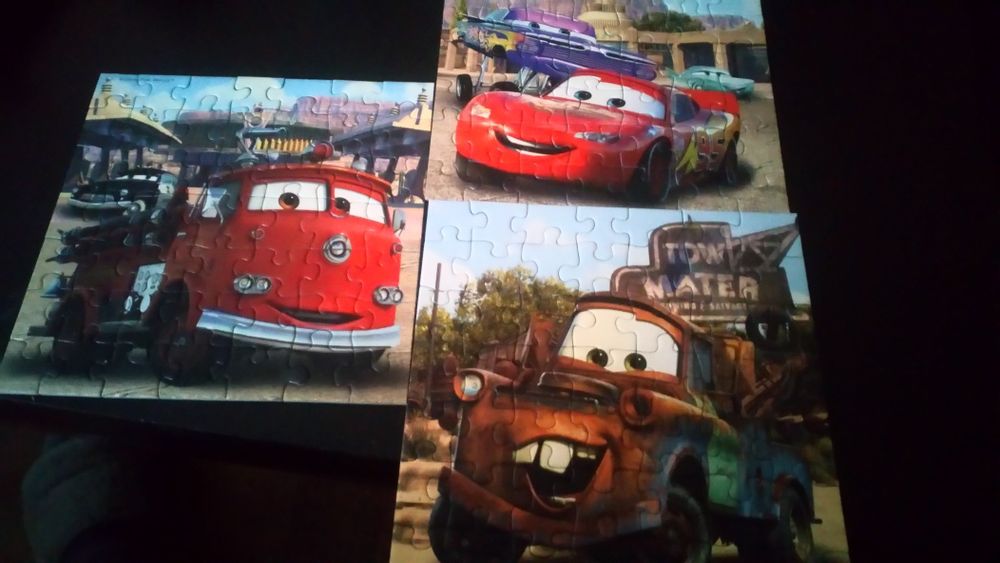 Puzzle 3 w 1 z serii Cars