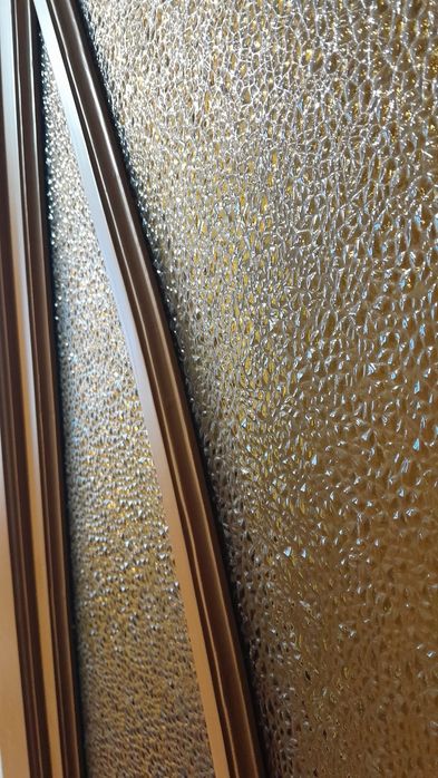 Стекло витражное декоративное узорчатое диамант желтый