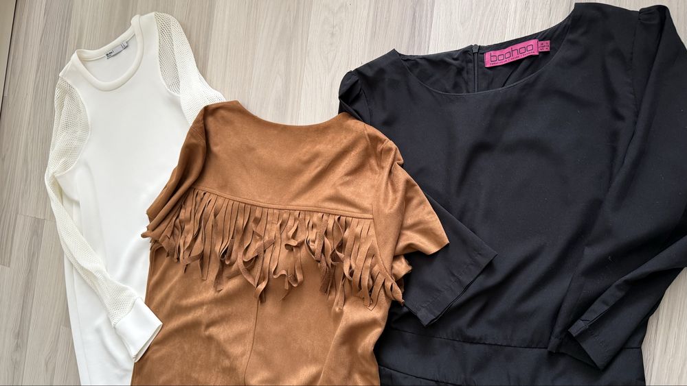 Сукня плаття шорти бохо бахрома zara boohoo