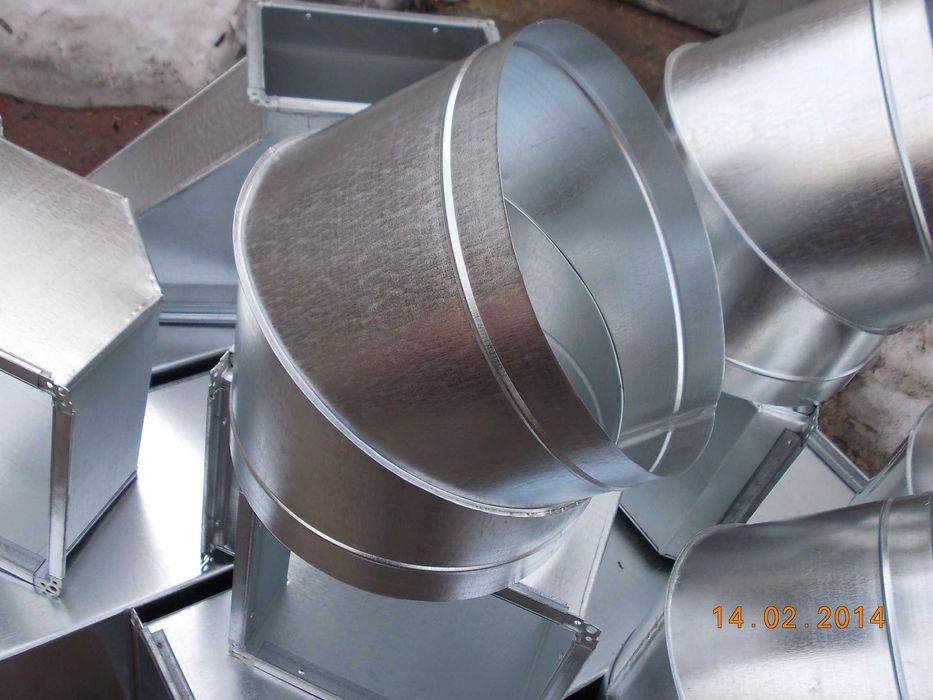 Жестяные изделия, воздуховоды, вентиляция, вытяжки, зонты, окожушка