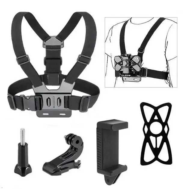 Кріплення на груди для екшн камер та смартфонів телефону поворотне