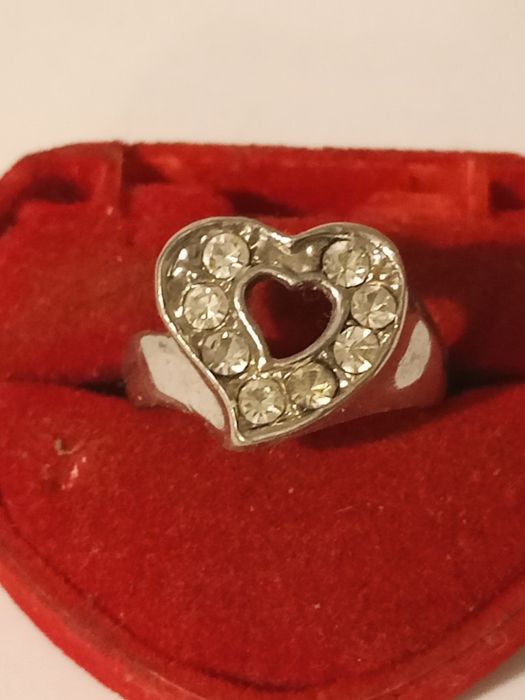 Pierścionek serce rozmiar 16