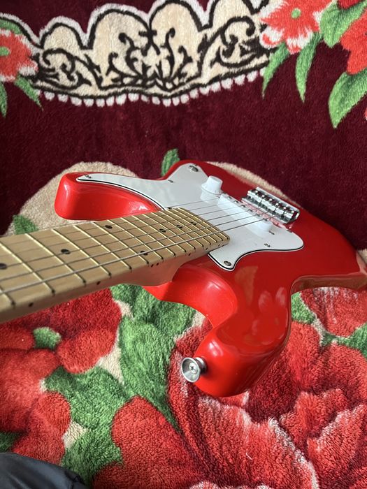 Дитяча електрогітара CB Sky (міні-стратокастер) червона