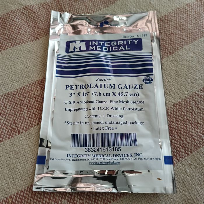 Вазелиновая марля 6.6 * 45.7 см Integrity Medical, USA