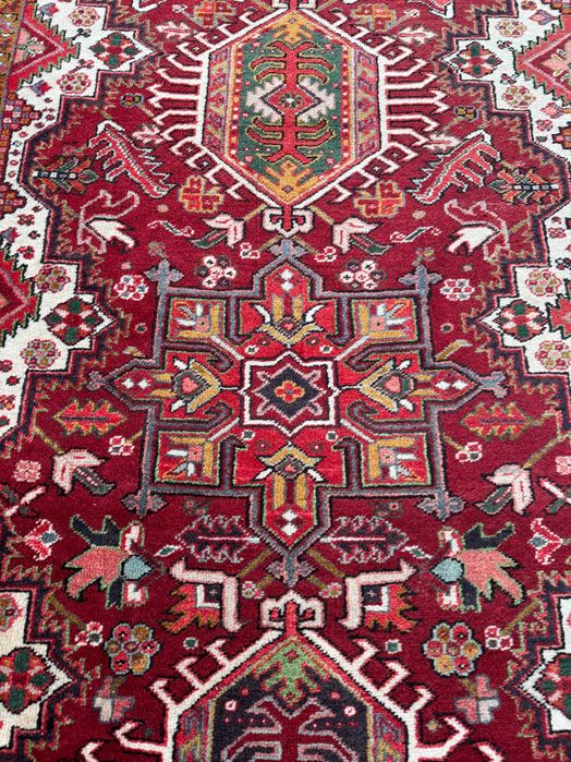 Heriz Irański Dywan Ręcznie Tkany Wełniany 410x150