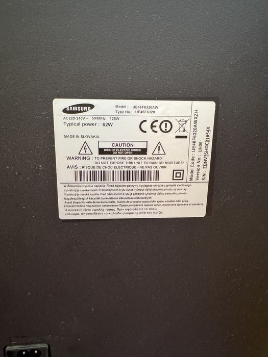 Telewizor samsung 48 cali na nodze