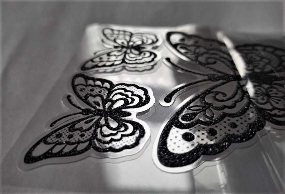 Naklejki motyle wolumetryczne Nowe