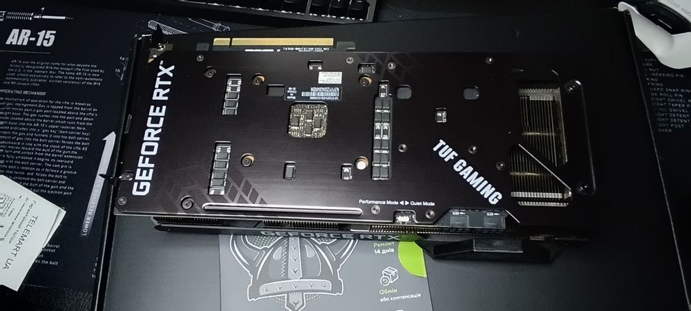 Asus Tuf Gaming RTX 3070 8 GB / гарантия