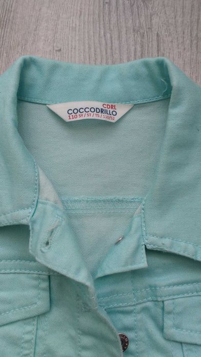 Kurtka jeansowa dla dziewczynki coccodrillo 110