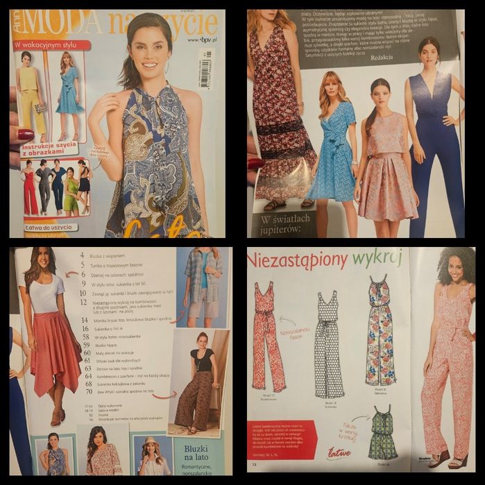 Zestaw gazetek z wykrojami,  burda